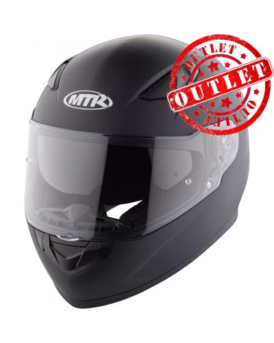 Kask Motocyklowy Na Motor Skuter MTR Blenda Czarny